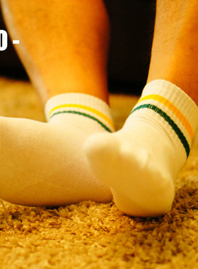 白色袜子男长袜秋冬季棉袜防臭吸汗中筒运动篮球袜高帮潮流长筒袜