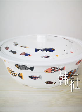 韩式密胺发面盆带盖和面和馅不沾面不沾油好清洗多用盆耐磨加厚