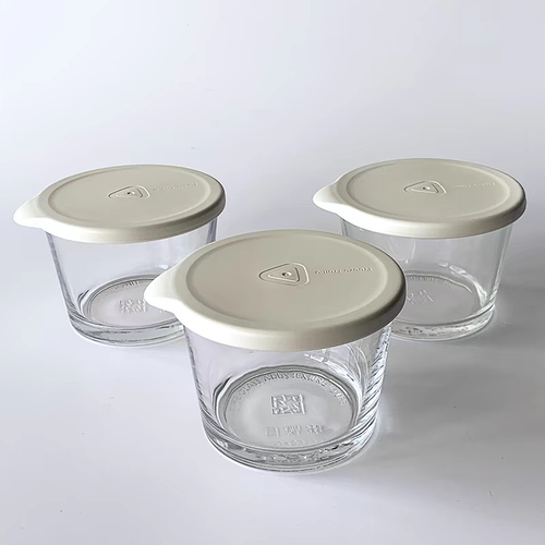 乐博定格玻璃储物罐280ml保鲜盒密封罐冰箱整理瓶子厨房收纳