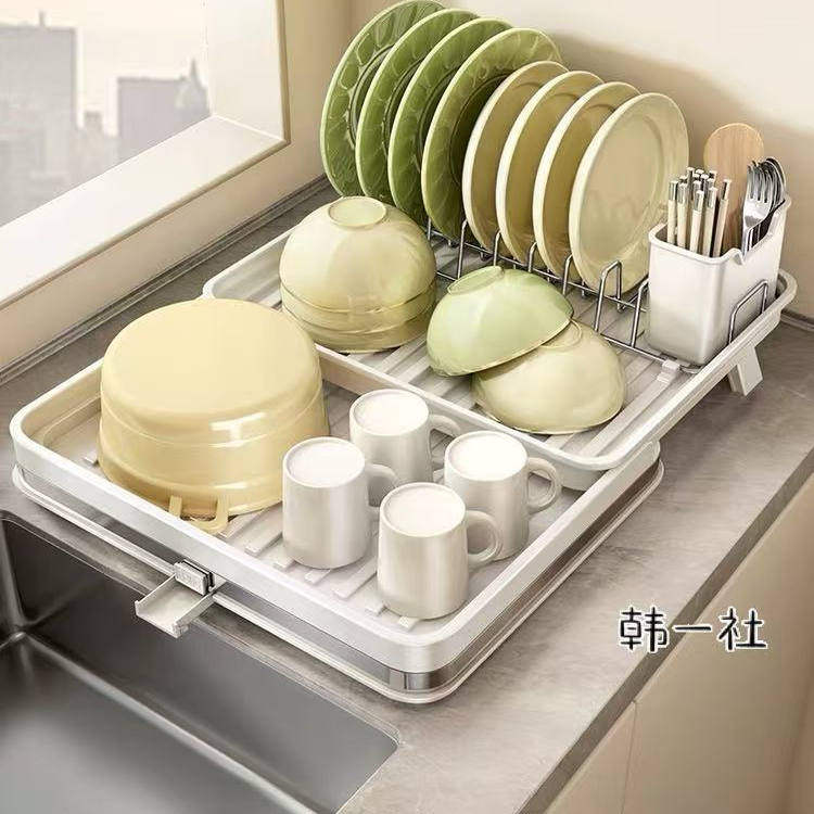 厨房碗架沥水架碗盘碟子置物台面餐具可伸缩放碗筷碗柜家用收纳盒,厨房/烹饪用具,碗架,淘宝优惠券,粉丝福利购,淘宝优惠卷