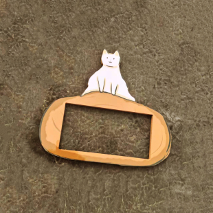 卡通可爱小猫咪防水开关贴简约装饰墙贴原木风灯插座双开关保护套