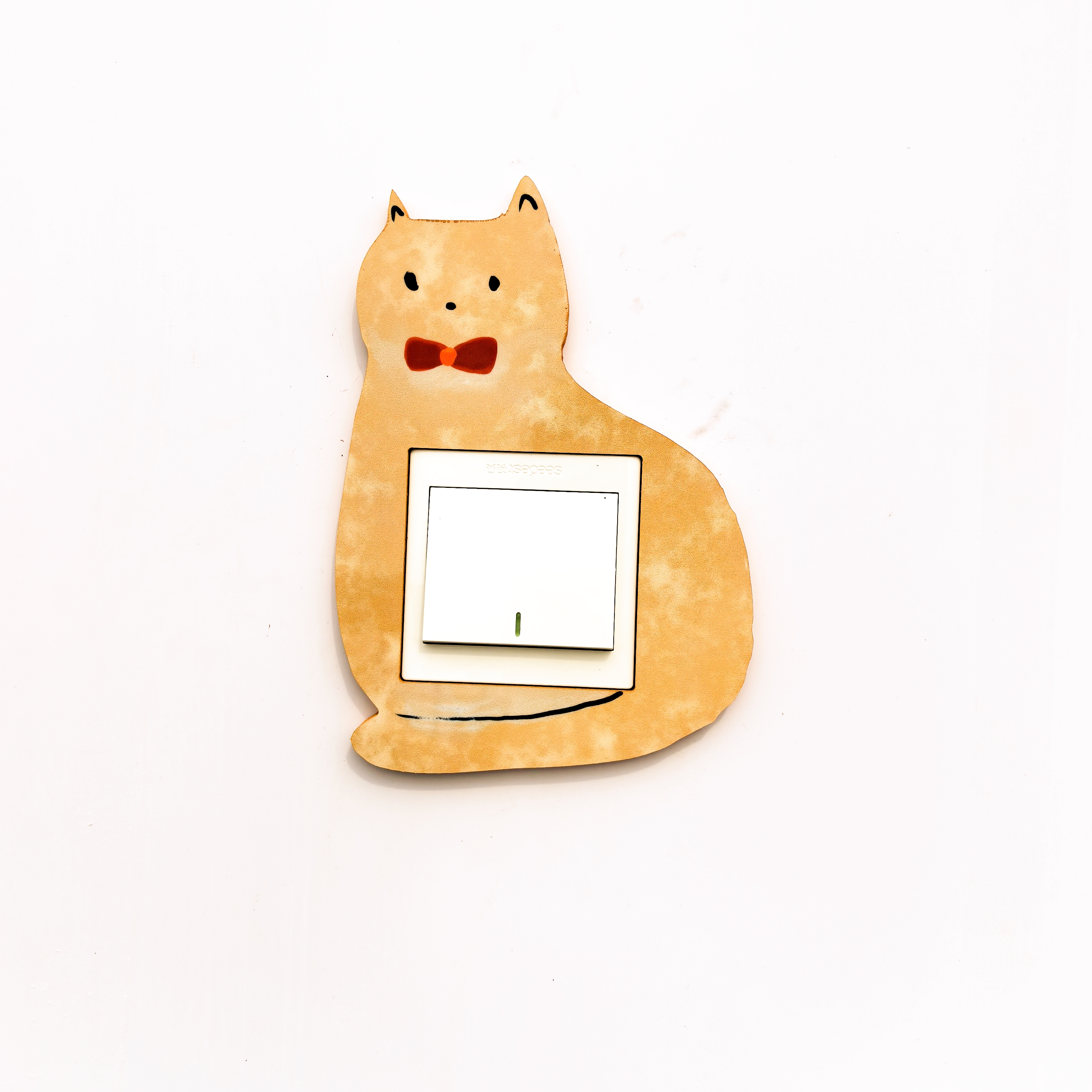 卡通可爱猫咪装饰开关贴