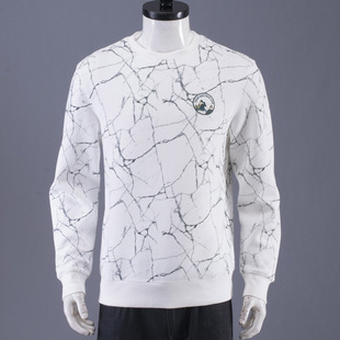 不起球 易打理 时尚个性乱花卫衣一线撤柜品牌休闲宽松长袖打底衫