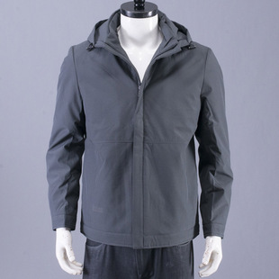 内里加棉！豆系撤柜春秋季男士厚款夹克衫脱卸帽子防风保暖外套男