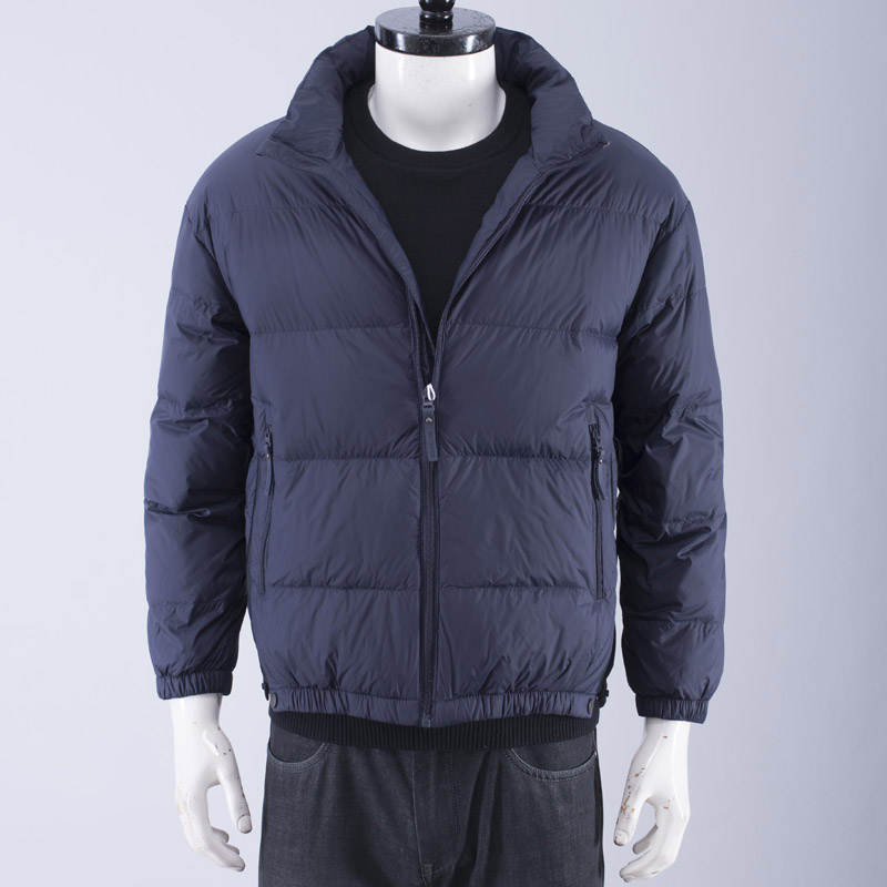 石墨烯发热鹅绒羽绒服外套冬装男