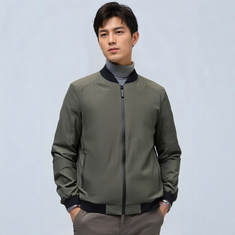 断码清货只有170 185!豆系撤柜尾货男士修身短款夹克衫春秋外套