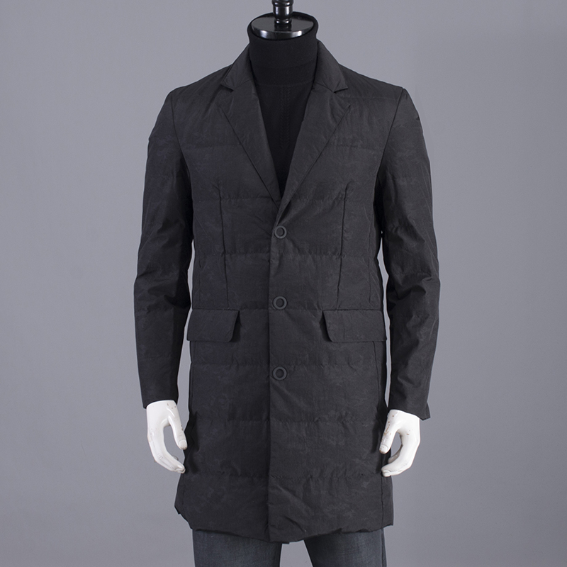 一线品牌撤柜男士长款羽绒服