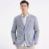 棉麻面料 休闲西服男外套 时尚 一线品牌尾货男士 两粒扣单西春秋季