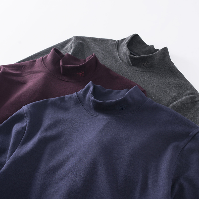 德绒面料亲肤保暖舒适青年打底衫