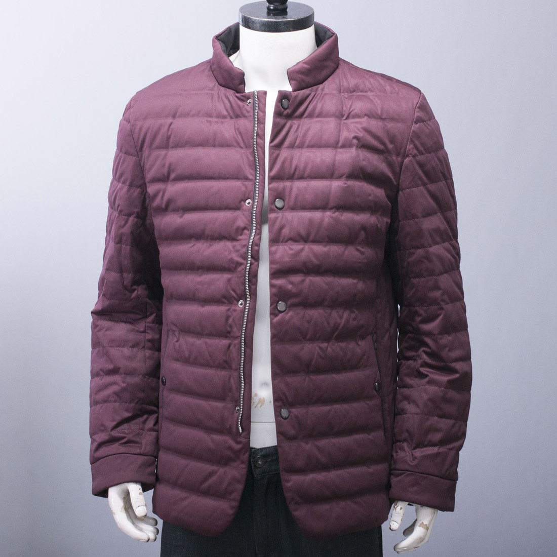孤品清货有175~本年年穿搭酒红色立领羽绒服秋冬季保暖鸭绒外套男,男装,羽绒服,淘宝优惠券,粉丝福利购,淘宝优惠卷