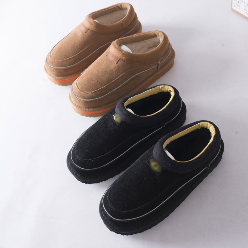 时尚休闲青年女半跟松糕底雪地鞋