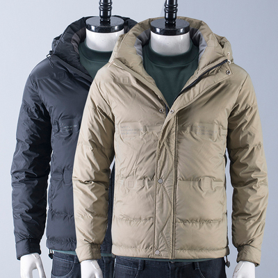 撤柜男士时尚休闲防风羽绒服男装