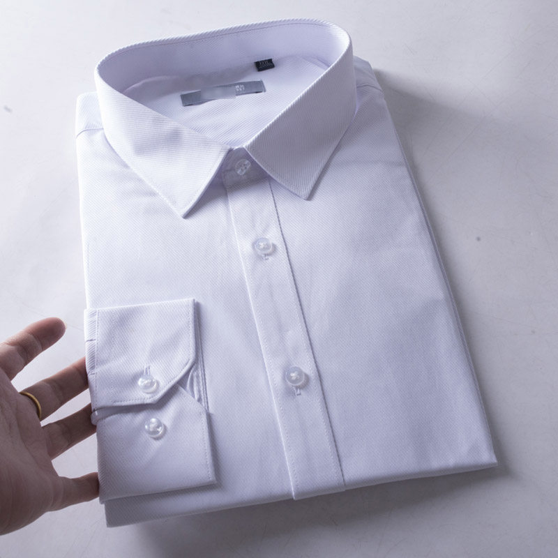 面料斜纹~商务正装西服衬衫豆家撤柜男士纯白色通勤工装长袖衬衣,男装,衬衫,淘宝优惠券,粉丝福利购,淘宝优惠卷