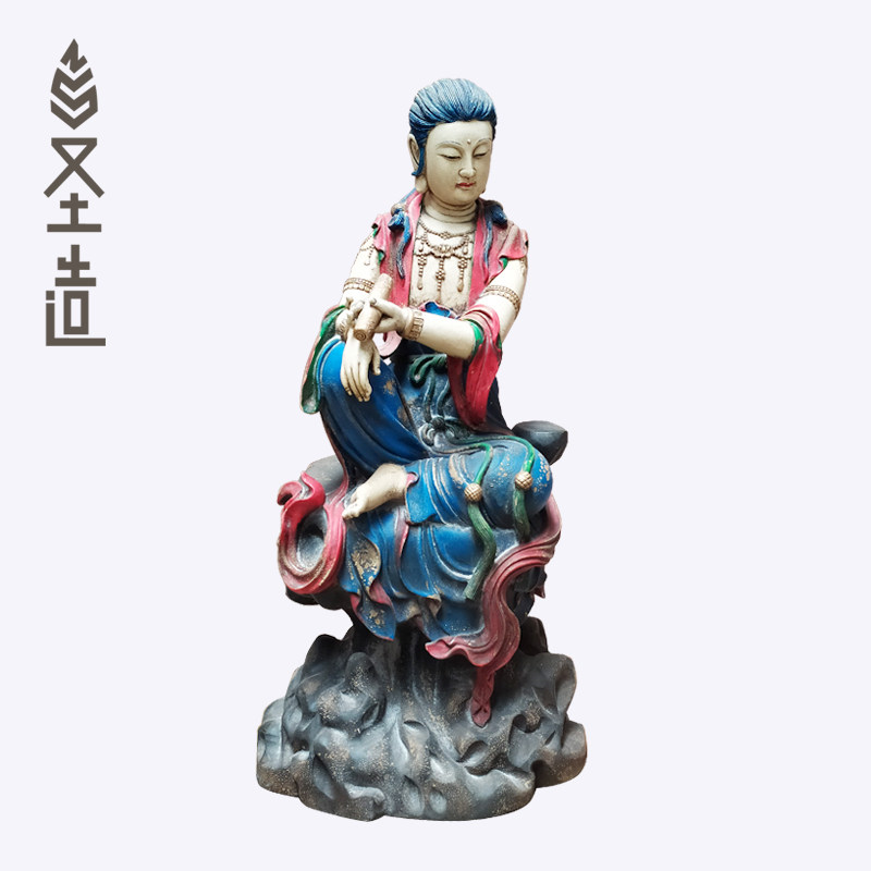 自在风观音菩萨禅意居家工艺品