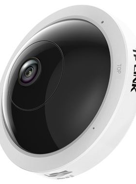 TP-LINK TL-IPC55A 500万全景无线网络摄像机吸顶式鱼眼监控器