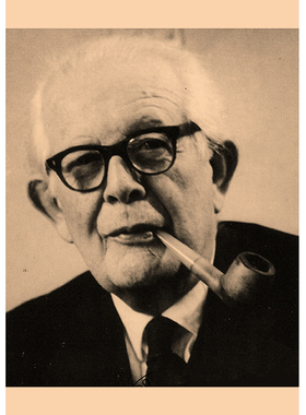 皮亚杰心理学大师海报文艺怀旧复古牛皮纸装饰画挂画壁画画芯