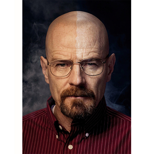 绝命毒师海报经典美剧电影宿舍大学生寝室带实木相框宿舍装饰画图