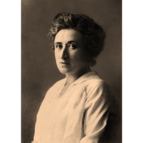 罗莎卢森堡德国政治家海报怀旧复古牛皮纸装饰壁画挂画画框相框