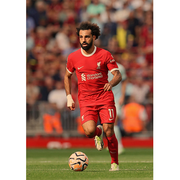 萨拉赫海报利物浦俱乐部球迷用品球星足球明星装饰挂图宿舍墙贴纸