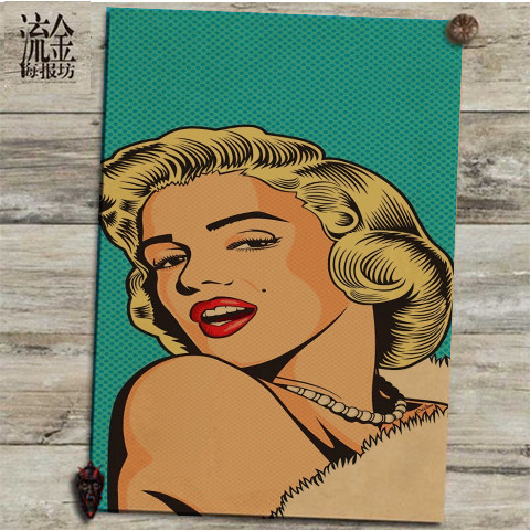 pop art 波普艺术海报现代装饰画壁纸墙贴纸 照片 流行 潮流 挂画