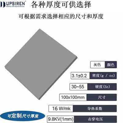 UPSIREN16W导热垫散热硅胶