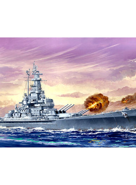 小号手 拼装模型 05761 1:700 美国马萨诸塞号BB59战列舰 05761