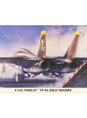 长谷川 拼装模型 02269 1:72  F14A舰载雄猫攻击机VF84海盗旗中队