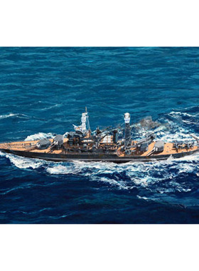 小号手 拼装模型 05771 1:700 美国战列舰 BB48西弗吉尼亚1941