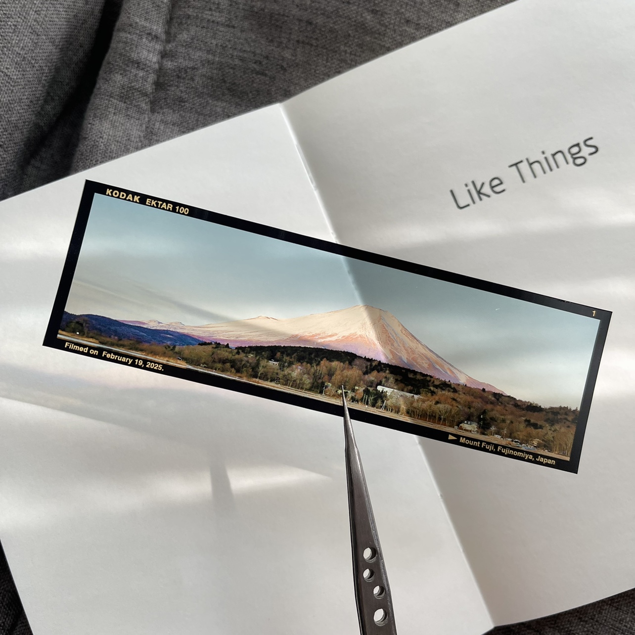 原创【富士宫】旅拍风景摄影手工反转胶片书签文创复古生日礼物