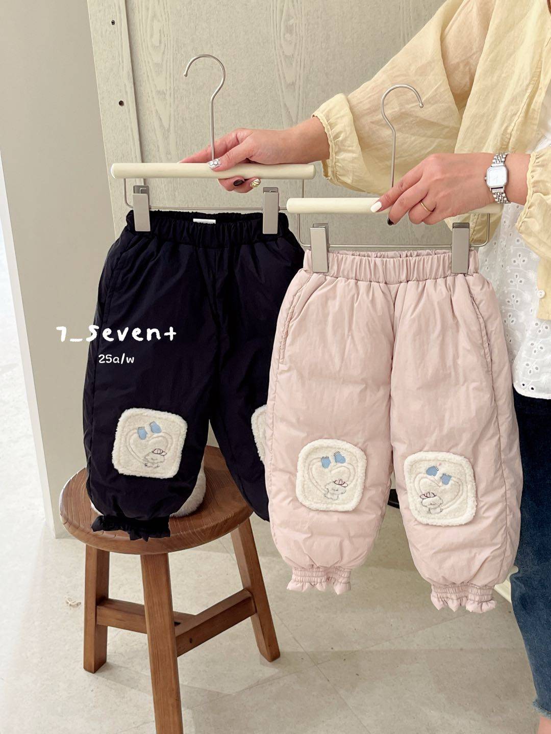 7seven～7405女童羽绒裤冬装新款白鸭绒女宝宝休闲裤子百搭保暖裤