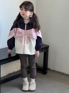 5081T恤5096 女童蝴蝶结风衣连帽外套5082打底裤 桃喜～25秋装 新款