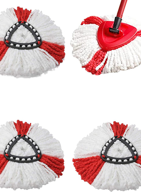 适用微力达Vileda三角旋转拖把头墩布非原装懒人免手洗拖把布头