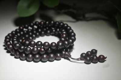 ［老红土］海南类棋楠软糖黑油异类糖结小叶降真香108佛珠0.8/42