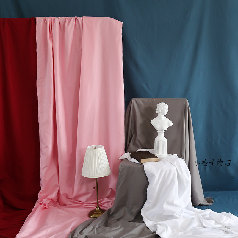 45米大宽幅莫兰迪色系背景布网红直播视频拍照摄影场景布置装饰