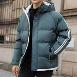 三防面料连帽羽绒棉服男士冬天加绒保暖棉袄休上衣外套M5811-P70，男装棉衣，星座610（原A335）