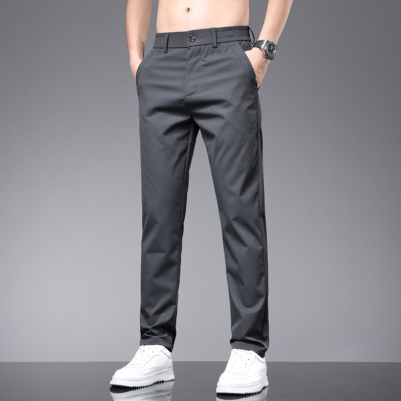 夏季新款冰丝凉感休闲裤子男时尚百搭轻弹力直筒运动裤K7809-P45,男装休闲裤,星座610（原A335）