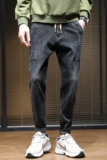 牛仔裤男潮牌直筒宽松弹力2021秋冬新款百搭休闲长裤子K2065-P55，男装牛仔裤，星座610（原A335）