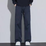 莱赛尔抗皱男士休闲裤秋季新款潮流松紧腰直筒裤子K3508-特P45，男装休闲裤，星座610（原A335）