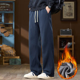 休闲裤男士潮流百搭直筒阔腿裤2025年冬季宽松运动长裤JR806-P48，女装休闲裤，星座610（原A335）