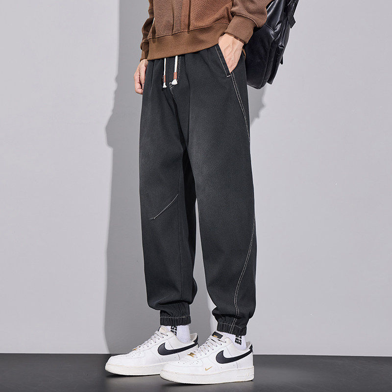 加厚休闲裤男款2026秋冬舒适百搭男士哈伦束脚裤H602-特P42,男装休闲裤,星座610（原A335）