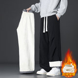 加绒休闲裤男冬季加厚直筒宽松保暖棉裤百搭运动裤JR29180-特P40，男装棉衣，星座610（原A335）