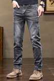 弹力牛仔裤男修身小直筒潮流百搭休闲春季男款潮牌长裤子K879-P52，男装牛仔裤，星座610（原A335）