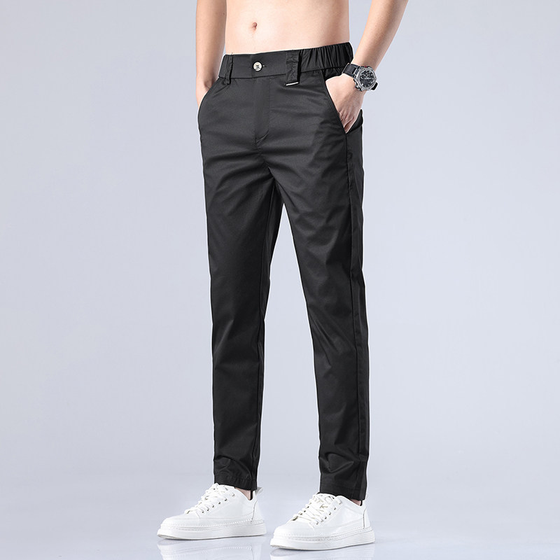 夏季新款西裤男韩版潮流弹力修身显瘦休闲男士直筒裤子K2330-P45图片