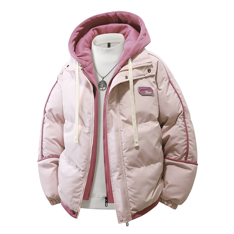 假两件青少年连帽棉衣男女款2025新款冬季加厚保暖棉服MY0888-P82,男装棉衣,星座610（原A335）