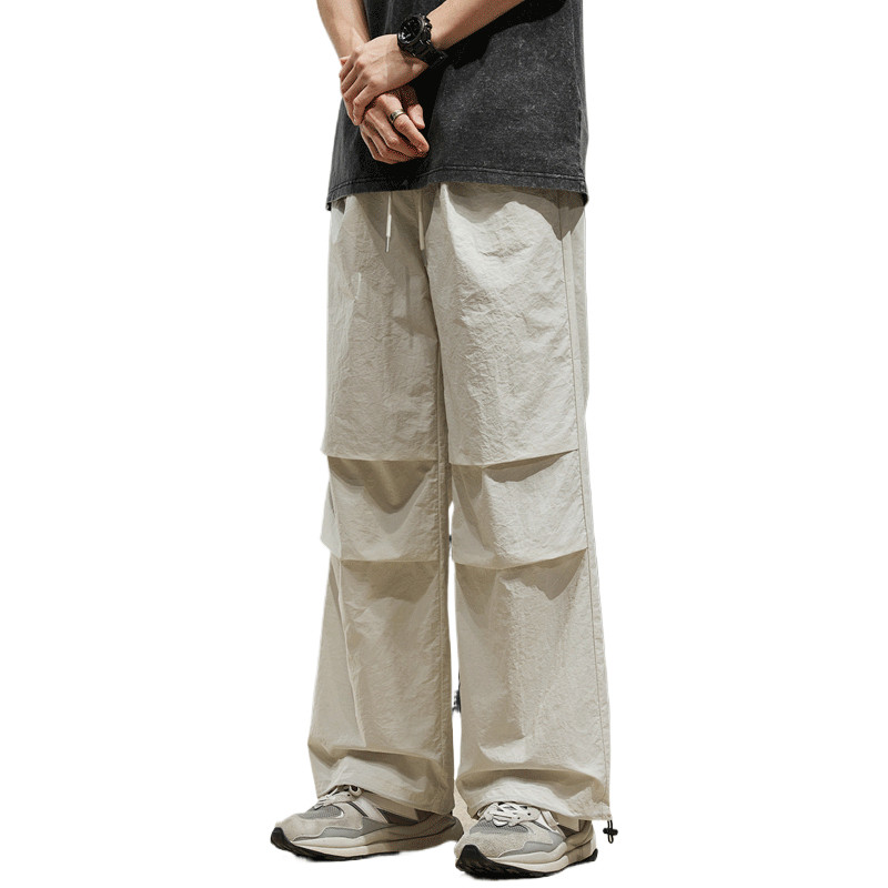 夏季新款宽松百搭休闲裤男青少年冰丝速干直筒伞兵裤K2705-P40,男装休闲裤,星座610（原A335）