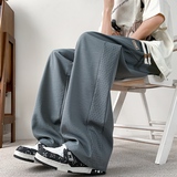 夏季宽松垂感直筒裤子男帅气美式百搭潮牌休闲长裤K2718-P35，男装休闲裤，星座610（原A335）