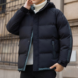 三防面料连帽羽绒棉服男士冬天加绒保暖棉袄休上衣外套M5811-P70,男装棉衣,星座610（原A335）