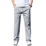 新款高端纯棉休闲裤男春夏薄宽松直筒弹力商务大码长裤K2513-P52，男装休闲裤，电商A335