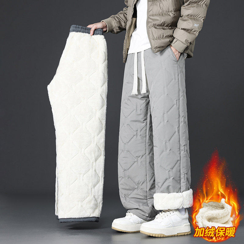 加绒棉裤男款冬季东北防寒裤子防风夹棉加厚休闲裤JR29183-P40，男装棉裤，星座610（原A335）