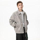 美式复古潮流pu皮外套2025男款宽松休闲翻领痞帅夹克Q5550-P75，男装夹克，星座610（原A335）